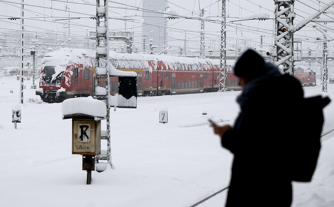 Wintereinbruch in Süddeutschland - München