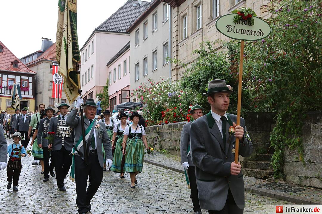 Kronacher Freischießen: Schützenauszug