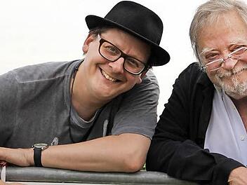 Die bekannten Schauspieler Jan Becker (links) und Andreas Mannkopff wirken beim "Florentinerhut" mit. Foto: Mariell Dörrschmidt