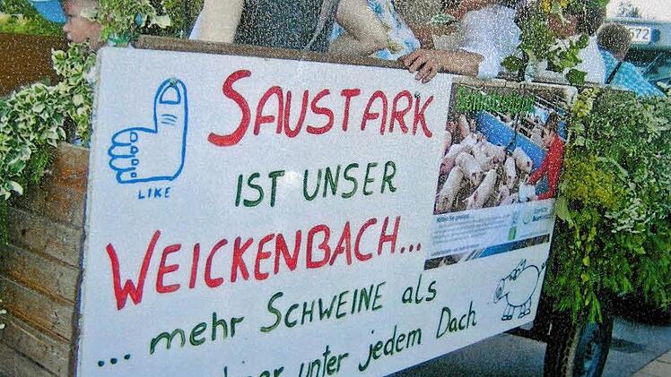 Der Weickenbacher Faschingsslogan hat immer noch Bestand. Foto: Klaus Oelzner
