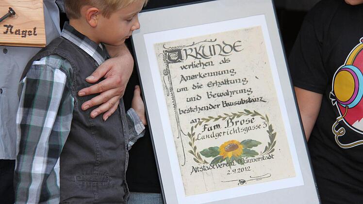 So sieht die Urkunde aus.