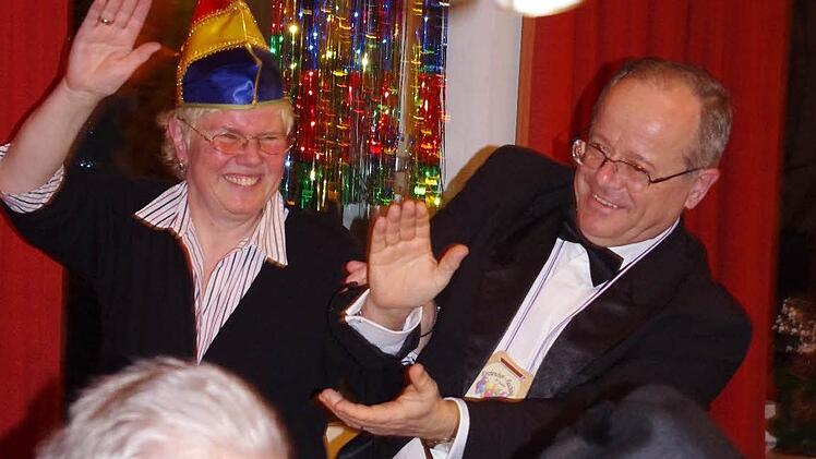 Chormama Heidi Diller und Dekanatskantor Marius Popp (von links) sorgten für Stimmung.