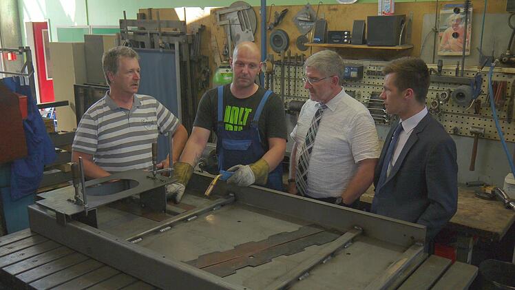 Betriebsbesichtigung bei der Firma Dressel in Weidhausen. Foto: Berthold Köhler