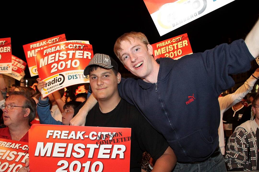 Meisterfeier Brose Baskets Bamberg Maxplatz
