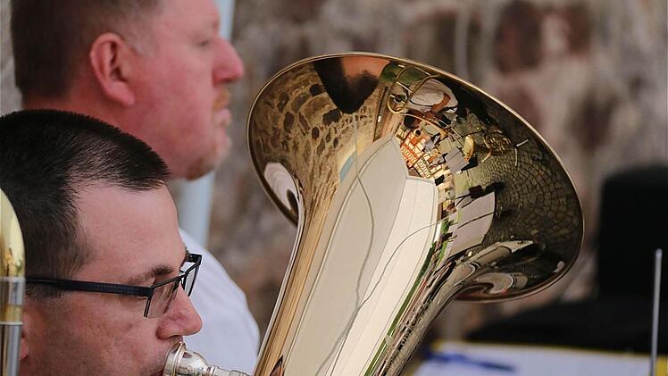 Die Klingenthaler Musikanten sorgten für die Unterhaltung.  Fotos: Gerd Schaar