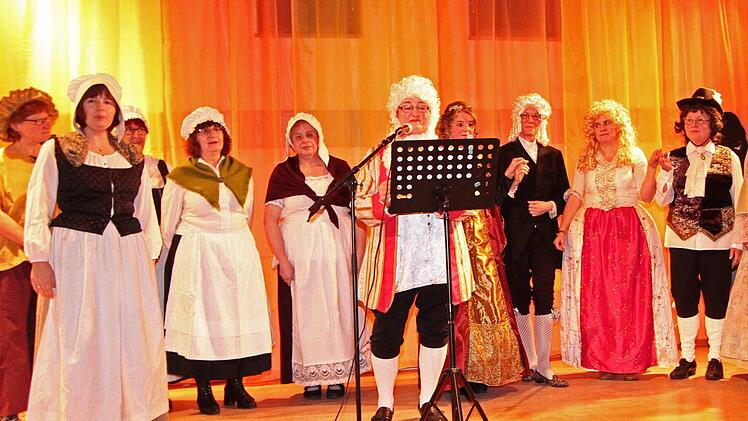 Erinnerungen an das Barockjahr wurden auf der Bühne wach. Foto: Thomas Weichert