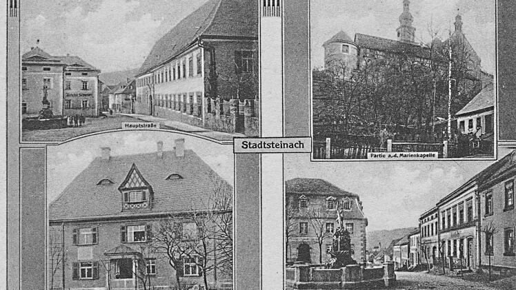 Auf einer Ansichtskarte aus dem Jahre 1916 ist links unten "das neuen Forstamt" abgebildet