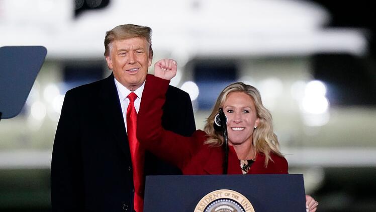 Marjorie Taylor Greene und Donald Trump