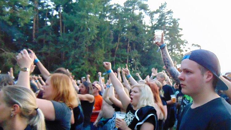 Fans in Aktion
