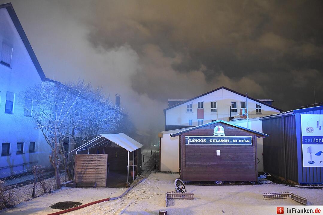 Brand in Gewerbegebiet in Bamberg