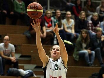 Jessica Miller bot in Mainz mit 20 Punkten, 10 Rebounds, 7 Assists und 5 Ballgewinnen eine herausragende Vorstellung. Foto: sportpress