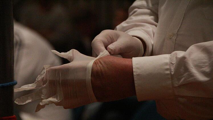 Hygiene ist beim Boxen wichtig. Foto: Johannes Schlereth