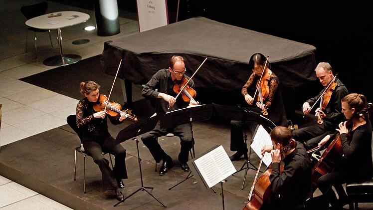 Ein Streichsextett aus Mitgliedern der Bamberger Symphoniker beeindruckte beim Gastspiel in Coburg. Foto: Jochen Berger