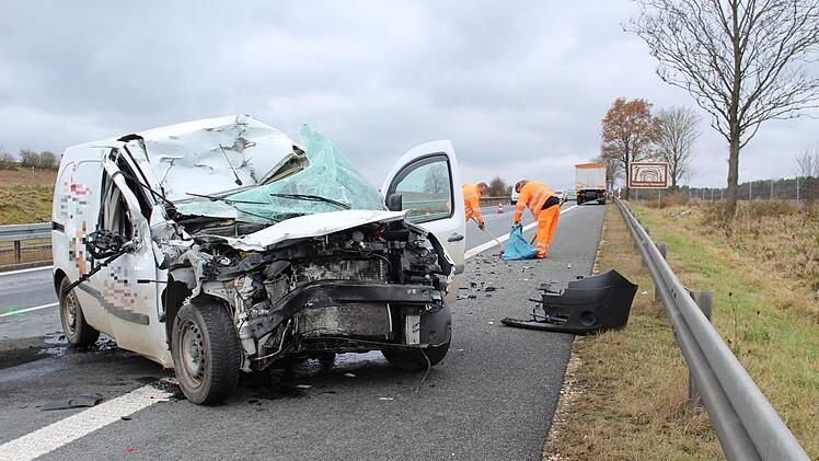 Auf der A 70 hat es am Montag gekracht.News5/Holzheimer