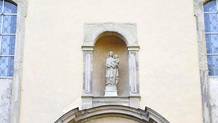 Der neue Standort der Madonna.