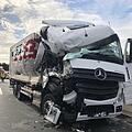 Ein Unfall mit einem Lkw verursachte auf der auf der A9 zwischen Gefrees und M&uuml;nchberg-S&uuml;d zeitweise eine Vollsperrung. Foto: News5/Fricke