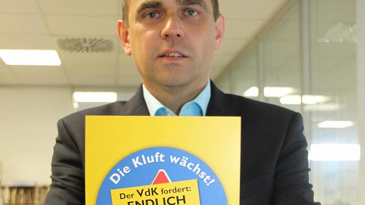 Der VdK (hier Kreisgeschäftsführer Alexander Wunderlich) fordert die Politik zum Handeln auf. Foto: Alexander Hartmann