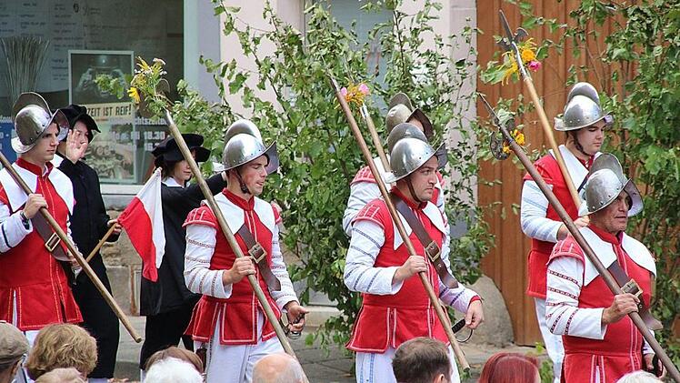 Das Heimatspiel "die Schutzfrau von Münnerstadt" wurde am Sonntag zum zweiten Mal in diesem Jahr aufgeführt. Foto: Dieter Britz