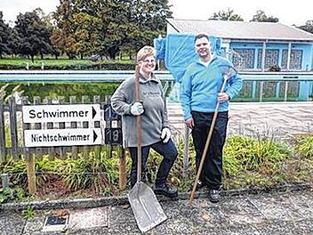 Volkacher Freibad winterfest gemacht
