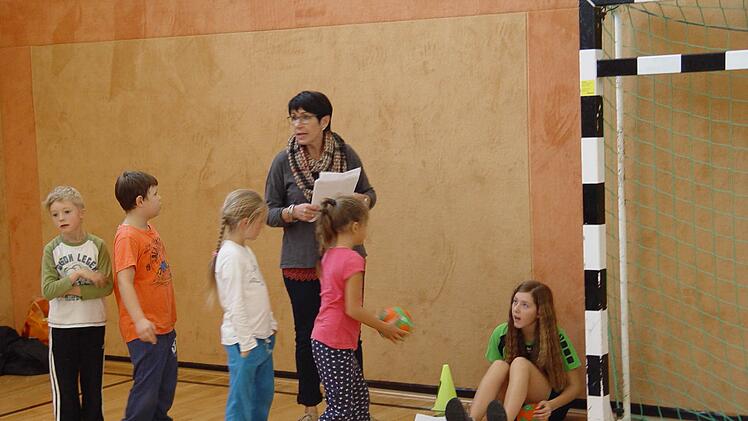 Handball-Aktionstag an der Bad Brückenauer Grundschule. Foto: Brigitta Kempe-Wolf