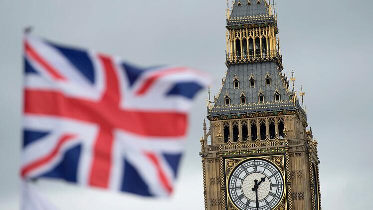 Union Jack vor dem Big Ben