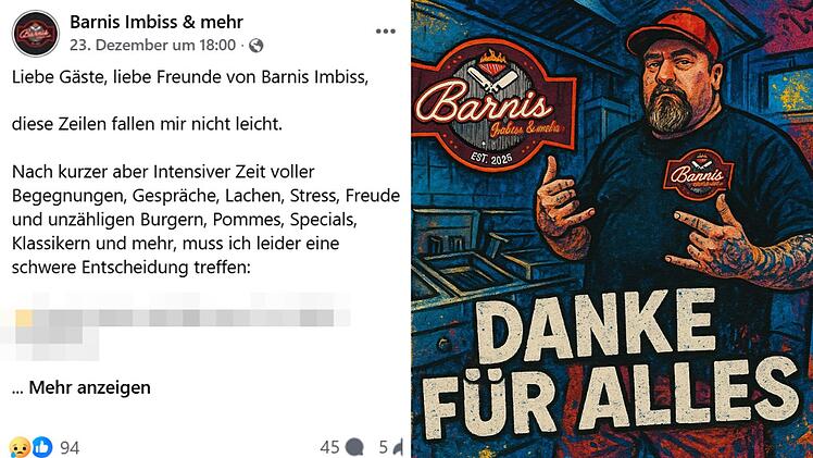 Neustadt bei Coburg: "Barnis Imbiss" nach nur sechs Monaten wieder zu