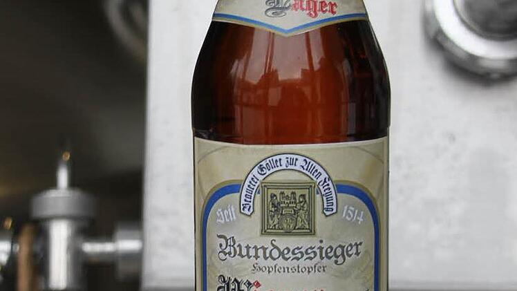 Ein Etiketten-Entwurf für das Bundessieger-Bier von Felix Göller, das mit 13 Prozent Stammwürze angesetzt werden soll.