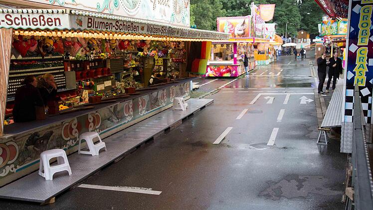 Die Schausteller mussten mit einem leeren Festplatz leben.