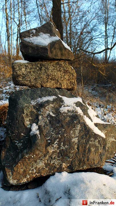 Erster Schnee in Franken