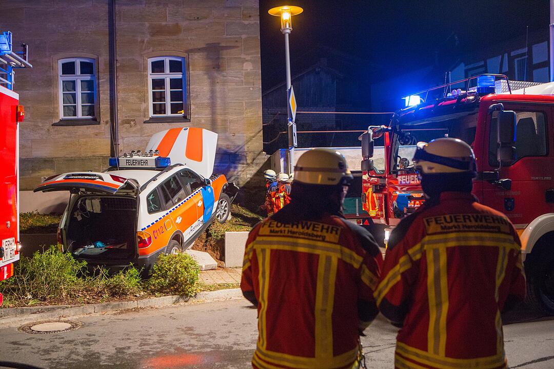 First Responder Fahrzeug verunfallt