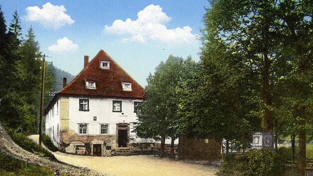 Die Schottersm&uuml;hle auf einer Ansichtskarte aus dem Jahr 1910privat