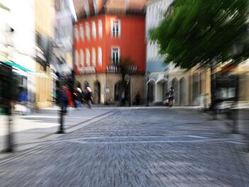 Die Spitalgasse ist eigentlich Coburgs wichtigste Einkaufsmeile.