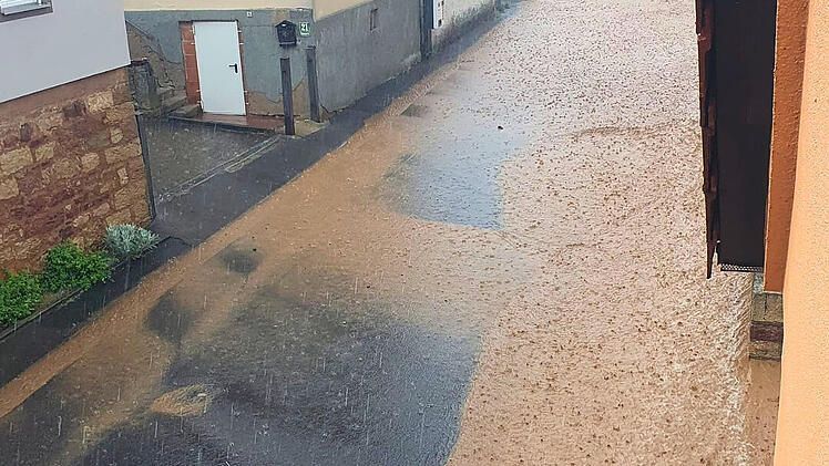 &Uuml;berflutung in Bad Kissingen