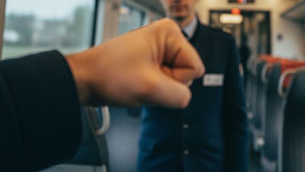 Aggressiver Reisender im Regionalzug - Zugbegleiter durch Tritt verletzt