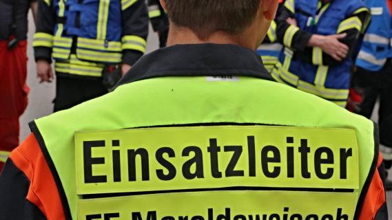 Der Einsatzleiter hatte das Sagen. Foto: Helmut Will