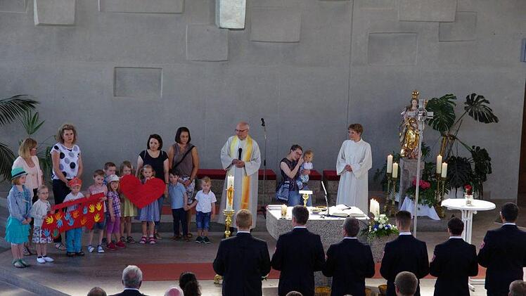 Festgottesdienst zum 50-jährigen Bestehen der Garitzer  Jugendkapelle und zum 150. Geburtstag der Garitzer Feuerwehr. Klaus Werner