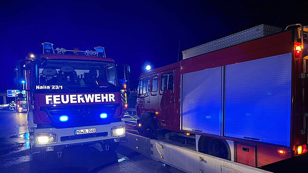 Feuerwehr im Einsatz- mehrere Unf&auml;lle auf A9 bei Hof