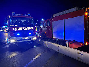 Feuerwehr im Einsatz- mehrere Unfälle auf A9 bei Hof