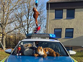 Kuscheltier-Alarm auf A650 bei Ludwigshafen&ndash; Polizei rettet Stofftiere