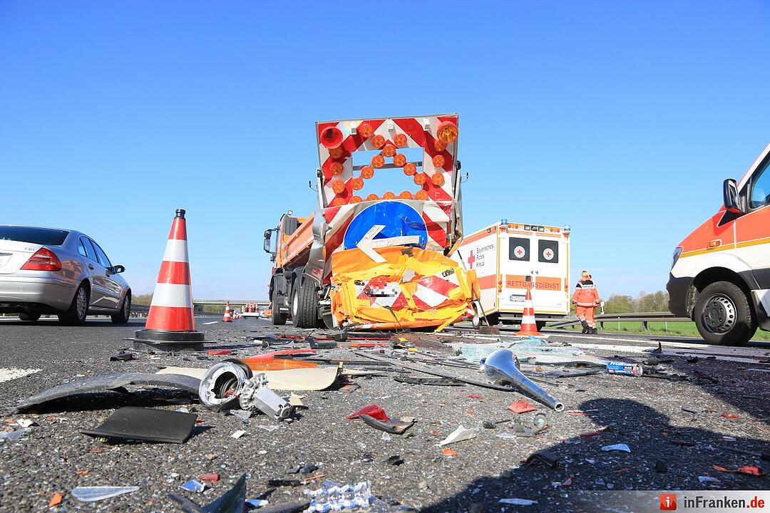 Bamberg-Hafen: Lkw-Unfall auf der A70