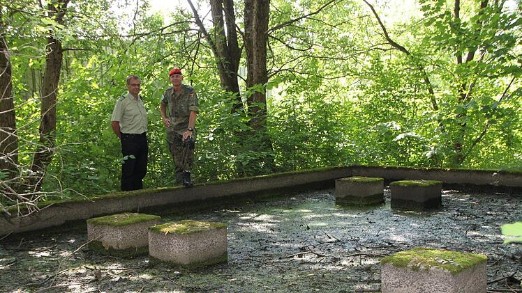 Eine ehemalige Löschwasserentnahmestelle soll zum Biotop für Amphibien umgestaltet werden. Foto: Ulrike Müller
