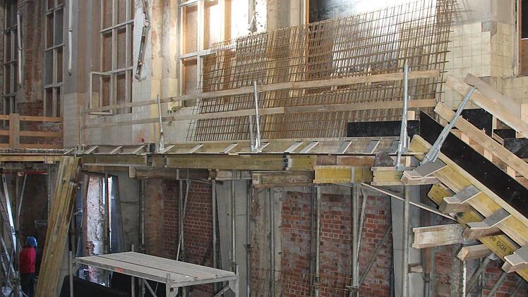 Die Galerie der neuen Kunst- und Kulturhalle ist schon zu erkennen. Foto: Stadt Kulmbach