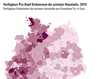 Die Einkommen in Deutschland weisen im Durchschnitt starke Differenzen auf.