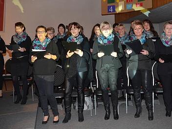 Die Frauensinggruppe "Aufwind" war Initiator und Organisator des Benefizkonzertes und sorgte mit einfühlsamen Liedern für Freude bei den Zuhörern. Foto: Karl-Heinz Hofmann
