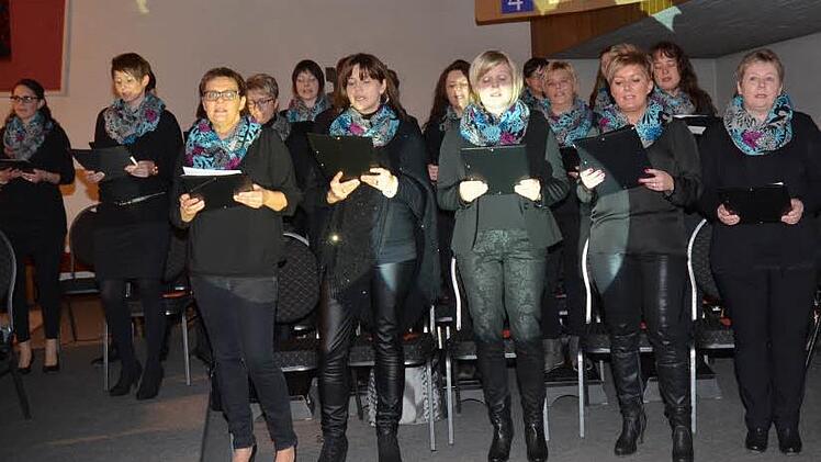 Die Frauensinggruppe "Aufwind" war Initiator und Organisator des Benefizkonzertes und sorgte mit einfühlsamen Liedern für Freude bei den Zuhörern. Foto: Karl-Heinz Hofmann