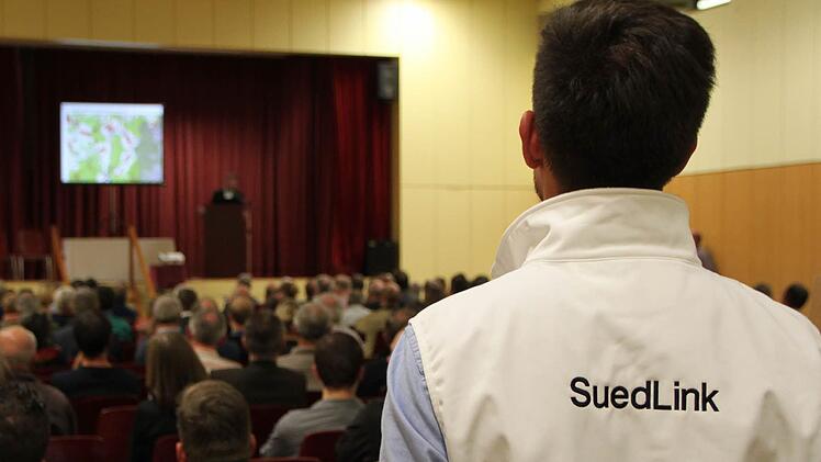Info-Forum zu Südlink am 27. Oktober 2016 in Oberthulba, Landkreis Bad Kissingen. Foto: Ulrike Müller