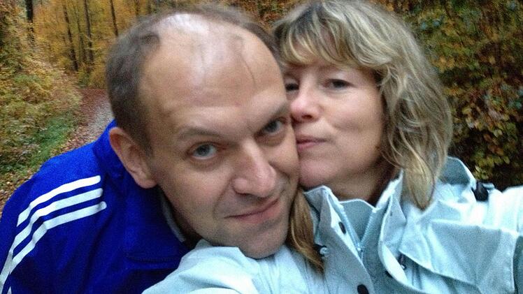 Mal wieder beim Training: Karola Gottschall mit ihrem Michael  Foto:privat