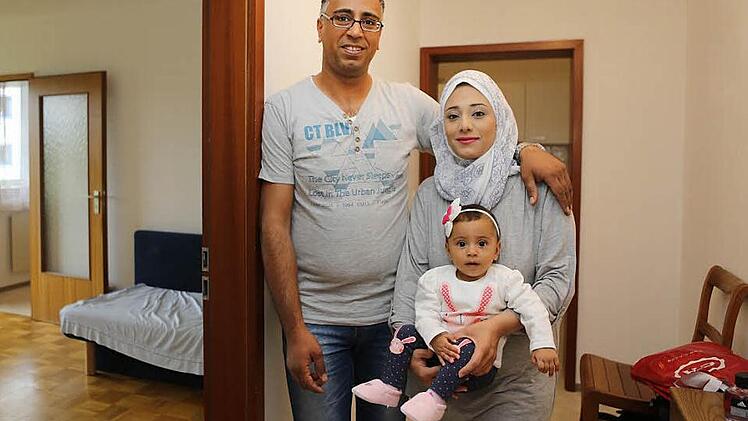 58 Quadratmeter hat die erste eigene Wohnung, die die syrische Familie kürzlich in Bamberg bezogen hat. Foto: Barbara Herbst