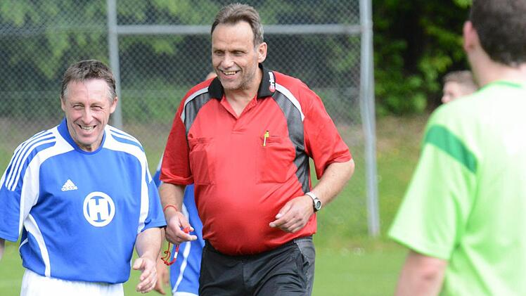 In der Hitze des Gefechts immer locker bleiben: Wolfgang Werner (links).