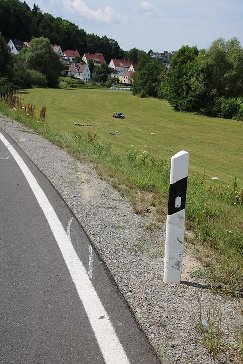 Schwerer Motorradunfall bei Maßbach